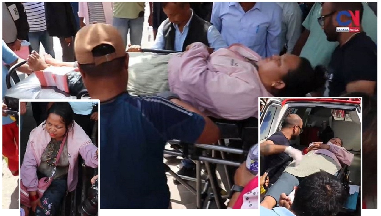 राहत शिक्षकमाथि प्रहरीको दमन, ‘खुट्टा नै भाँचिदिए’ [भिडिओ]